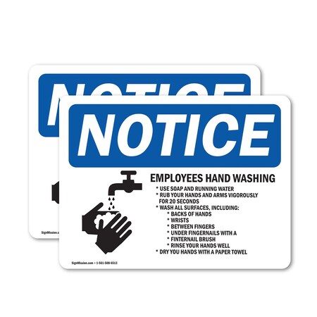 Signmission Safety Culture Sign, 14 in Width, Vinyl Decal, Rectangle OS-2PACK-NS-D-1014-L-15593